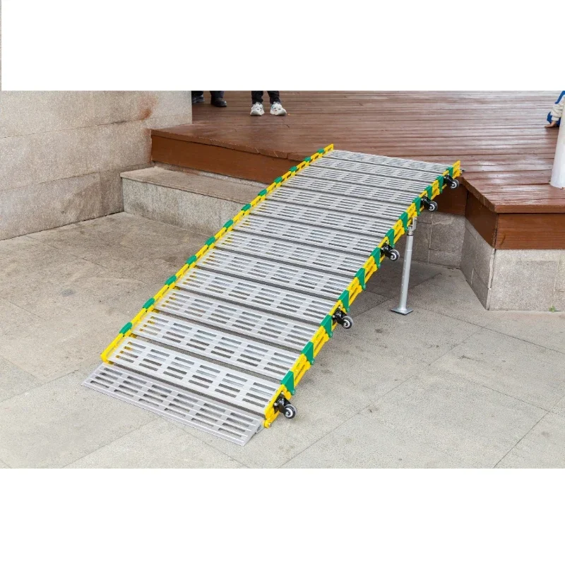 

Aluminum movable and telescopic channel chairs ramps for disable