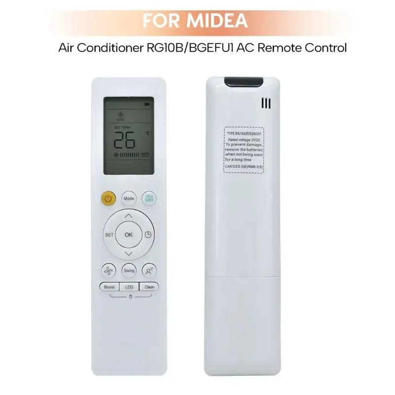 RG10A Universal Backlit Remote Control for English Version for Air Conditioner Controller Replacement RG10B RG10B