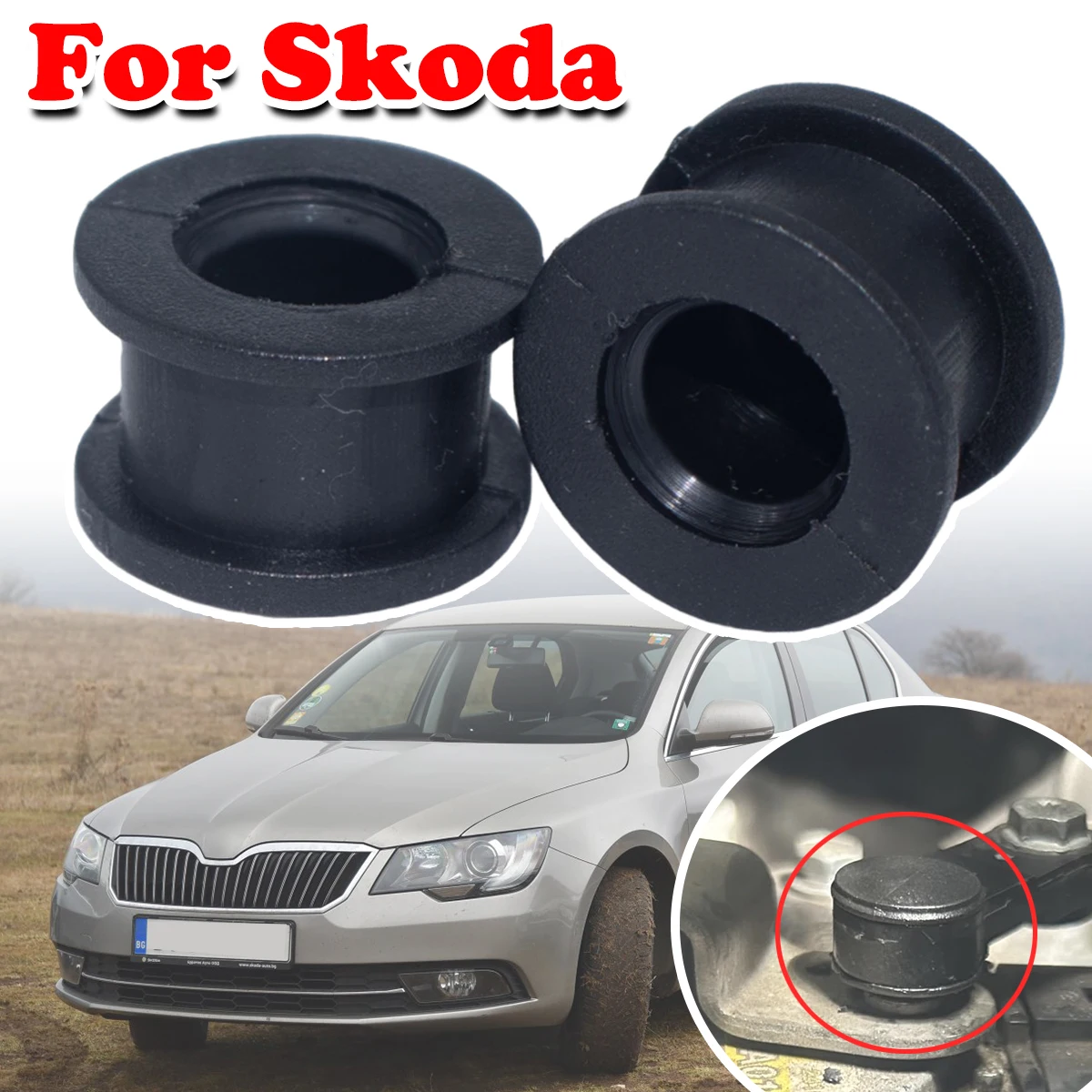 

2pcs AT Gear Shifting Cable End Connector Rubber Bushing Fix Repair Kit For Skoda Superb Octavia Fabia Rapid Crystal Accessories
