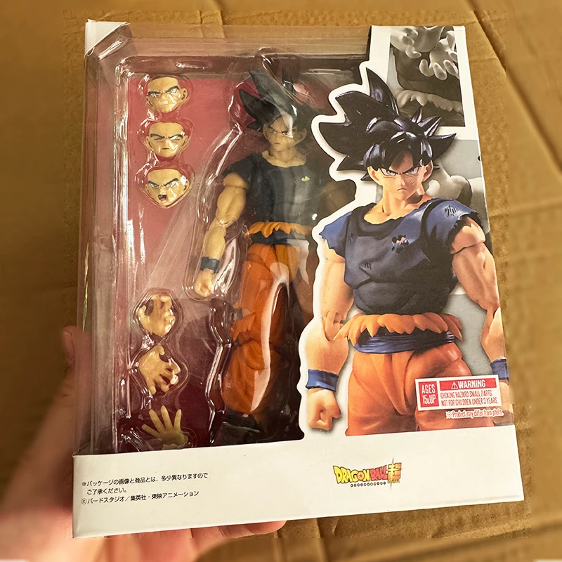 SHF Dragon Ball Figures Super Son Goku Migatte No Goku Kizashi Action Figure GBZ Joint Movable Collection Model Doll Toys Gift