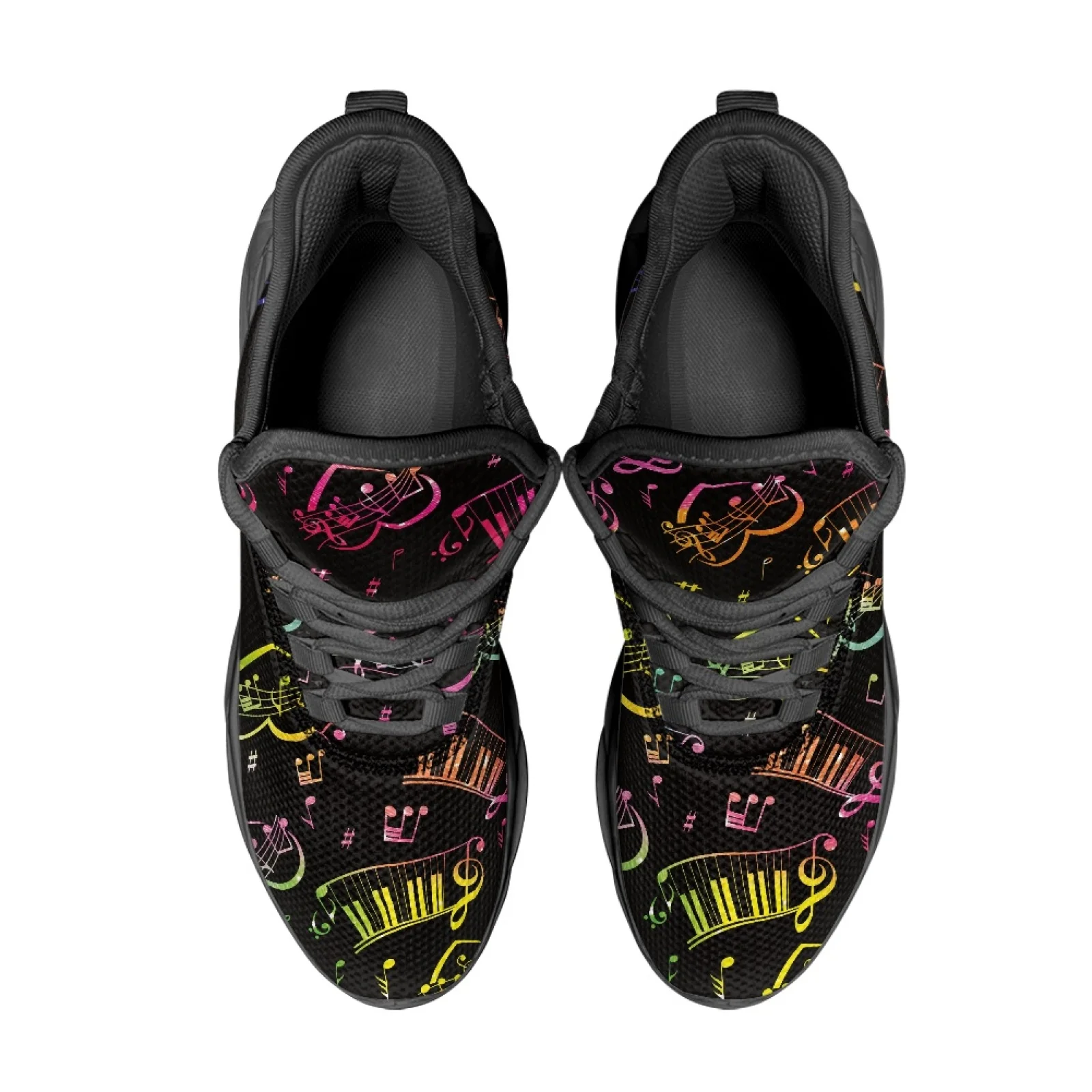 PENSTROLL Piano Music Design Sports Shoes Mesh & EVA Blade Shoes Casual Mens Running Shoes for Adults