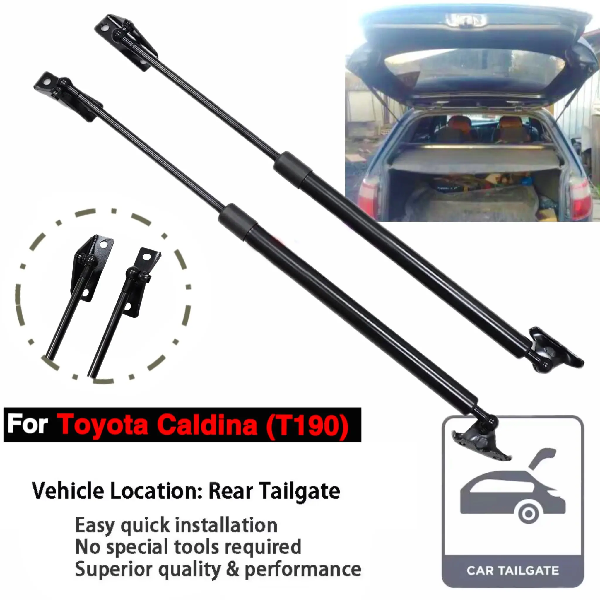 

Back Door Struts for Toyota Caldina T190 Carina E 1992-1997 Wagon Rear Tailgate Boot Lift Supports Shocks Damper Piston Prop Rod