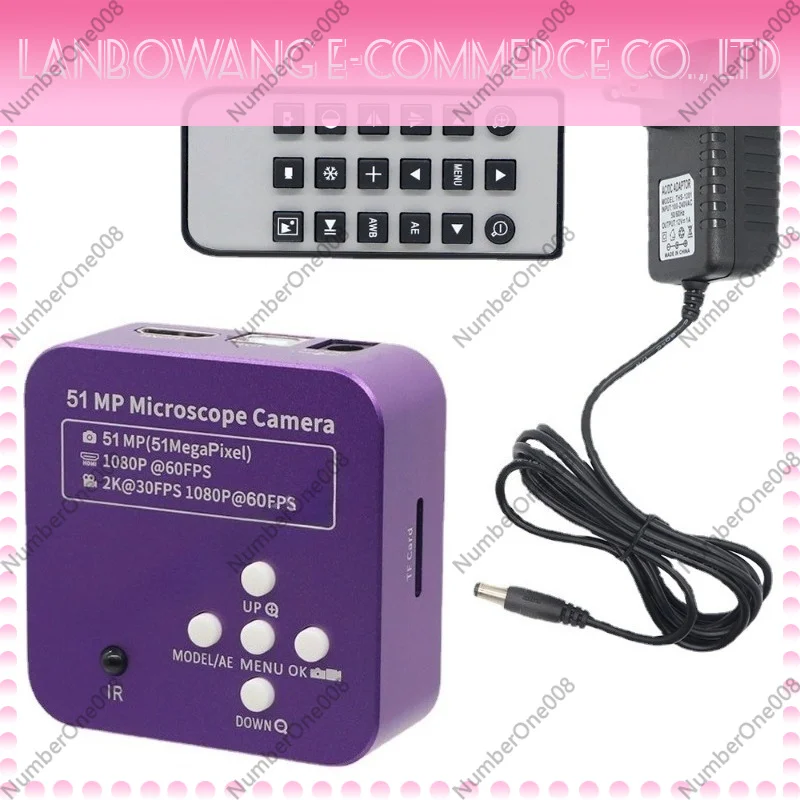 51MP 4K HDMI Industrial CCD Camera Digital Microscope Magnifier for Machine Vision Inspection Repair