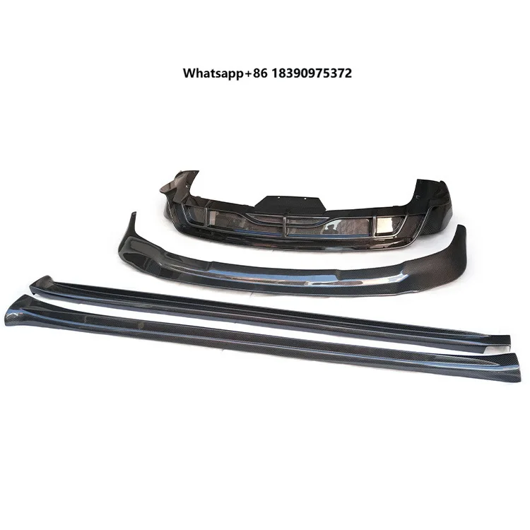 

Custom-made Carbon-fiber Body Kit Including Front and Rear Splitters Side Skirts Rear Wing Made in China