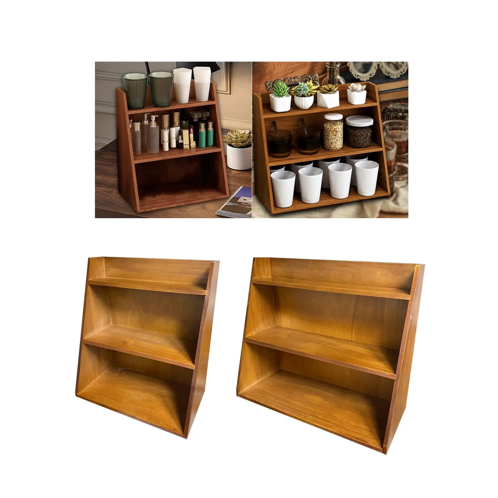 3 Tier Display Shelf for Organizing Desk Items - Storage Stand for Crafts And Cups