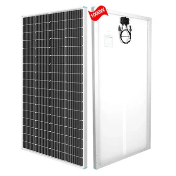 태양광 패널 고효율 단결정 PV 모듈 전원 충전기, RV 해양 옥상 농장 캠핑용, 1000W, 3000W