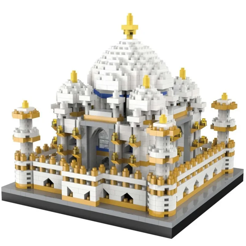 

Wold Famous Architecture Taj Mahal Palace Модель Строительный блок для домашнего декора Игрушка-головоломка Кирпич для детей Подарок