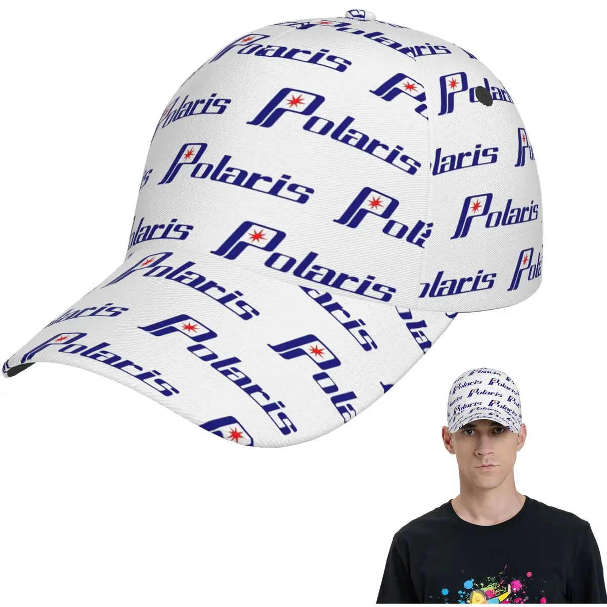 

Сетчатые бейсболки с логотипом Polaris Snapback, модные бейсболки, дышащие повседневные бейсболки, уличные унисекс