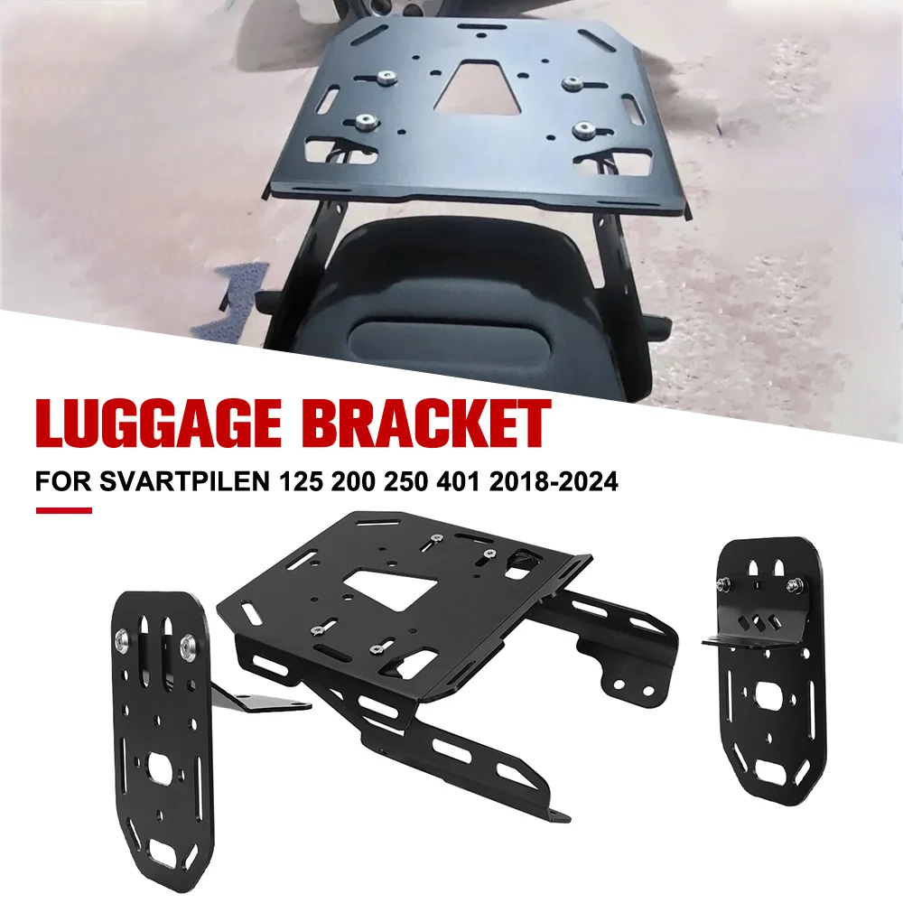 

Motorcycle For Husqvarna SVARTPILEN 125 200 250 401 2018-2019-2020-2021-2022-2023-2024 Side Panniers Rack and Rear Rack SET