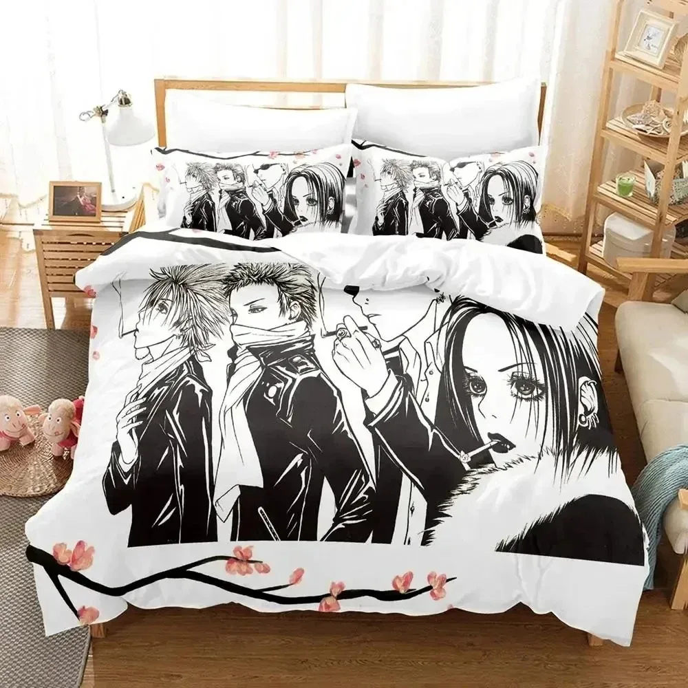 

Anime NANA Bedding Set For Bedroom Soft Modern Bedspreads Comefortable Kids Duvet Cover Quilt Cover And Pillowcase