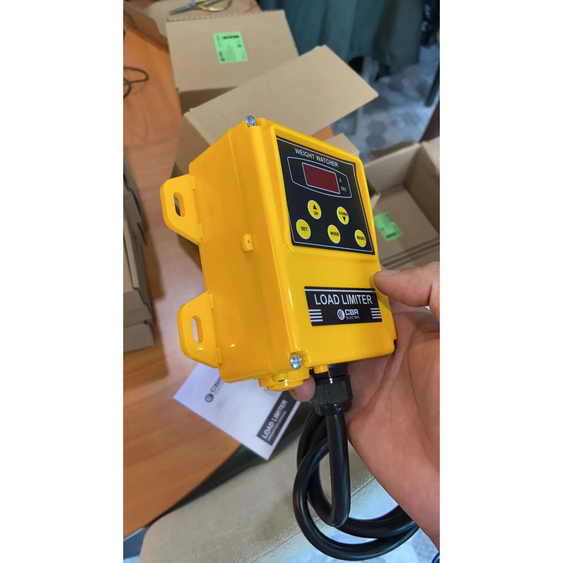 CBR CWL-010  Electronic Digital Current Load Limiter Protector Safeguard Weight Watcher for AC Motor Hoist and Crane