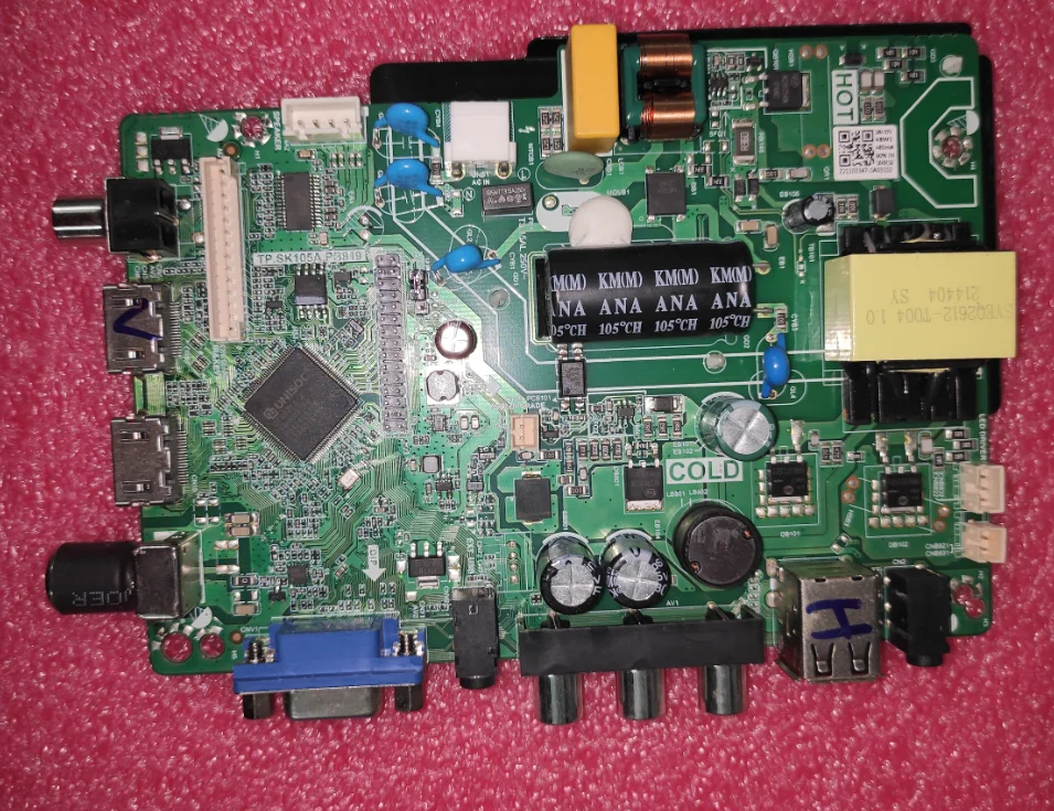 TP.SK105A.PB819   Three in one universal TV motherboard with dual high-definition input tested well