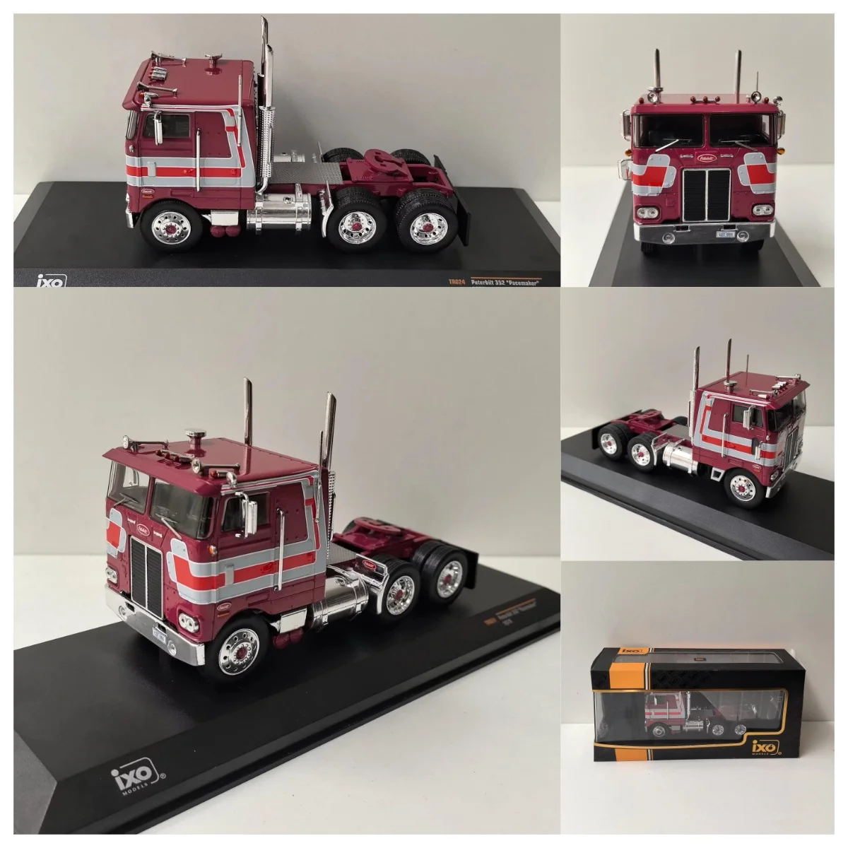 

IXO Diecast 1/43 Scale Peterbilt 352 1979 Trailer Truck T2 Alloy Car Model