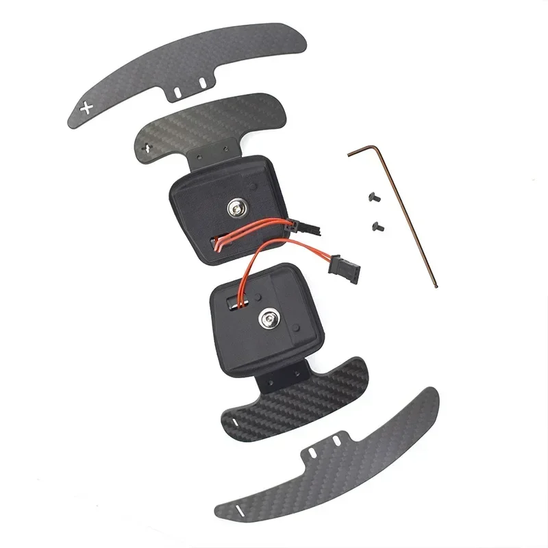 

For BMW E Chassis M3 (01-13) X5 10-13 X6M 10-14 Magnetic Dry Carbon Fiber Steering Wheel Shift Paddles Extended Shift Paddles