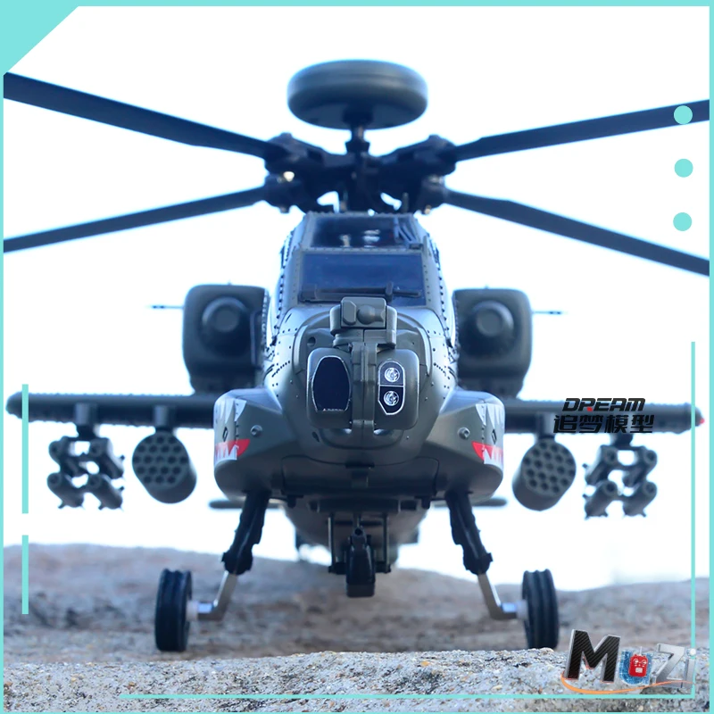 YXZNRC F11 Apache AH-64D F11 2.4G มอเตอร์ไร้แปรง 6 ช่องสัญญาณ บังคับวิทยุ 3D Stunt เฮลิคอปเตอร์จำลองแบบไม่มี Flybar สเกล 1:32