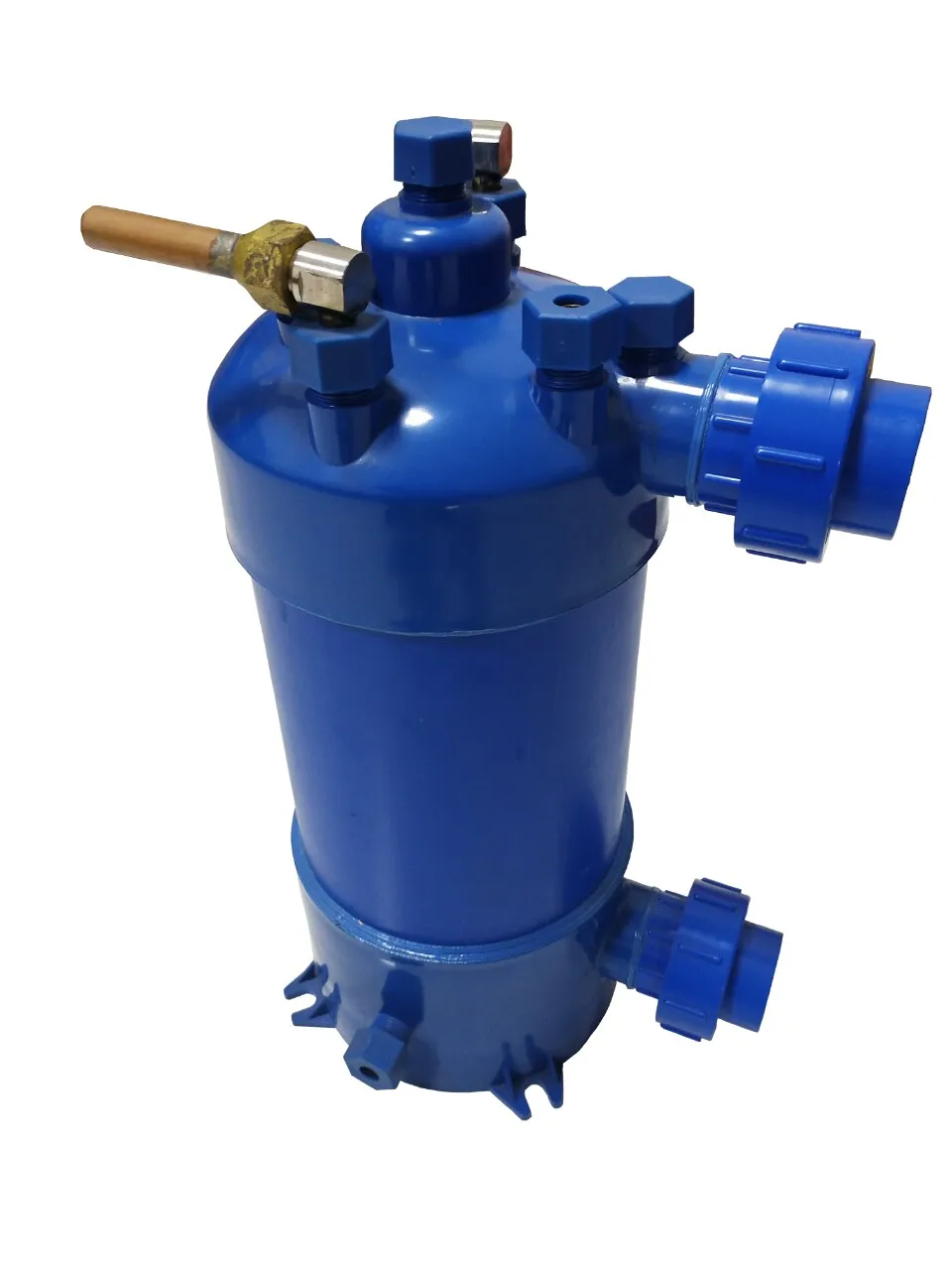 MHTA-1.5 PVC Shell Titanium Tube Heat Exchange Unit Swimming Pool Heat Pump Aquarium Chiller Cooling Evaporator Hardware