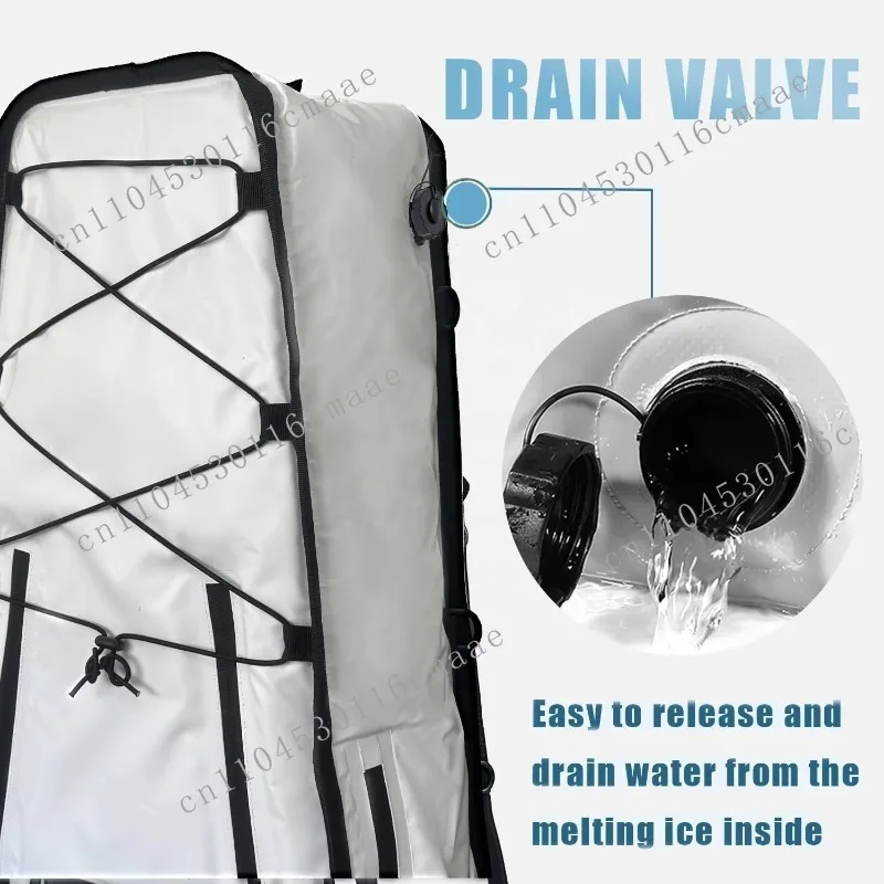 Leak proof kayak fishing bag shoulder strap 36 inch portable waterproof kayak refrigeration bag