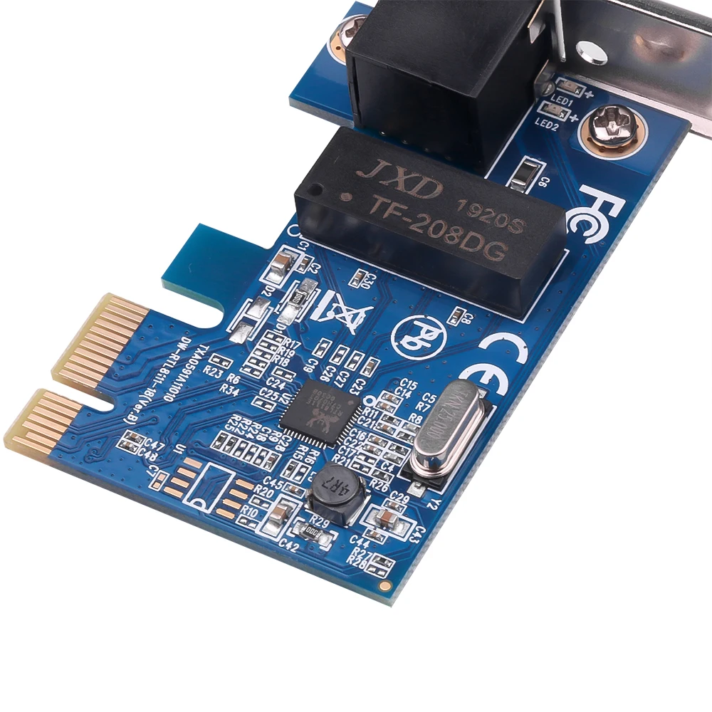 Placa de rede 10m/100m/1000mbps, gigabit ethernet pci express, 1gbps, rj45 lan adaptador, conversor pcie para pc desktop