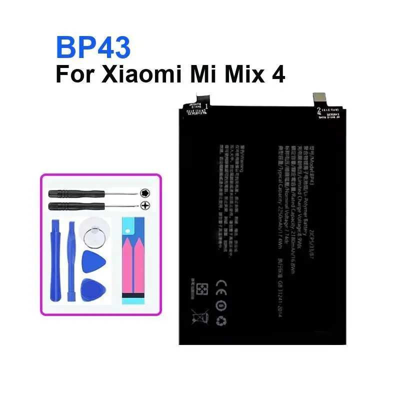 BM3B BP43 BM3K Mobile Phone Battery For Xiaomi MI 3 Mix 2S Fold 2 4 5G High Capacity Bateria Warranty + NO
