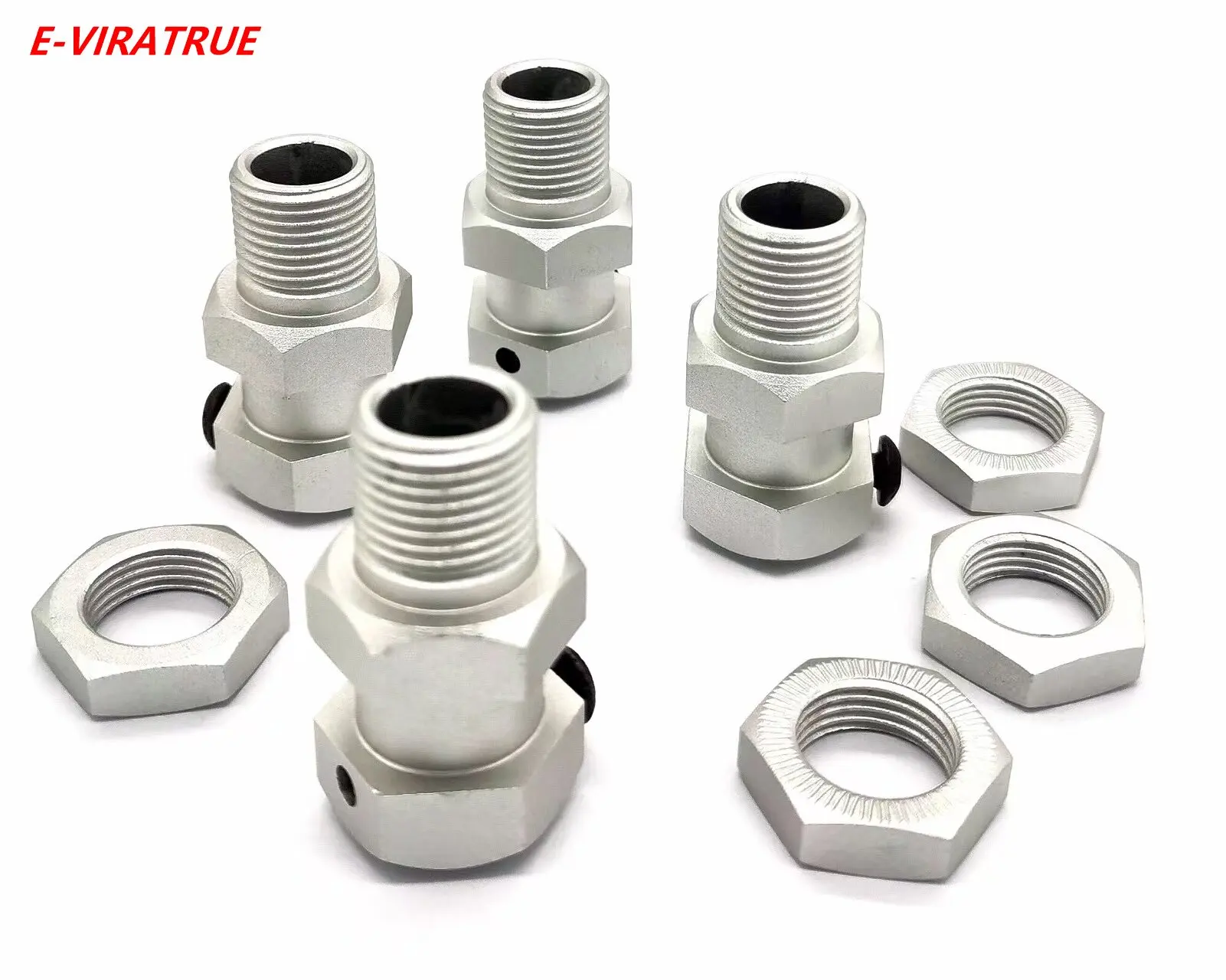 E-VIRATRUE Aluminum 24mm Hex Adaptor Offset 15mm For Losi DBXL-E 2.0/GAS 1/5