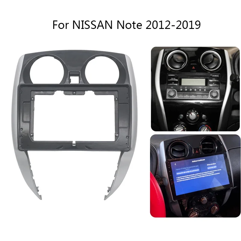 Car Radio Fascia For Nissan Note 2012 2013 2014 2015 2016 2017 2018 2019 Auto Stereo Install Dash Panel Frame Kit Mount Bezel