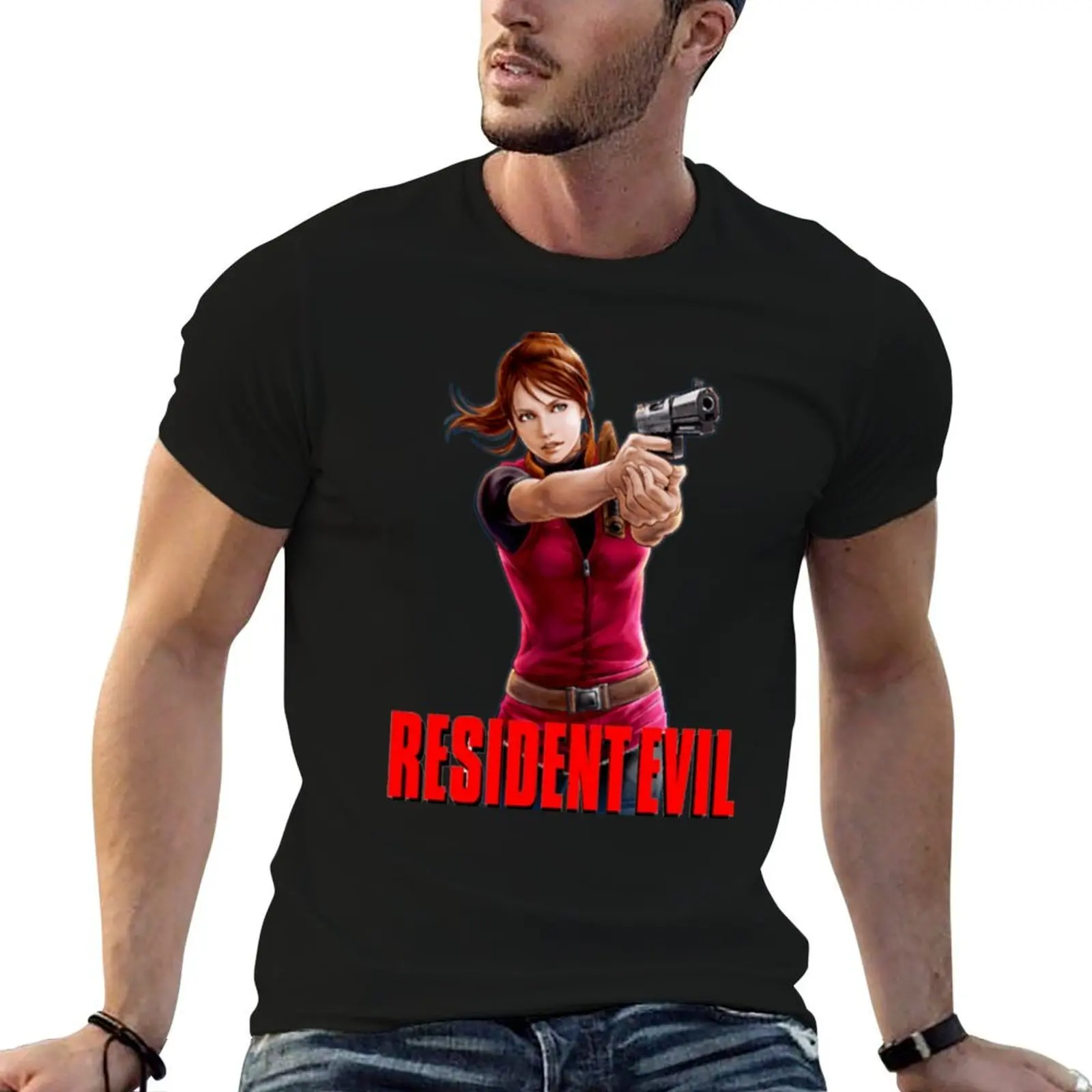 Resident gun T-Shirt Aesthetic clothing funny costumes mens fashion