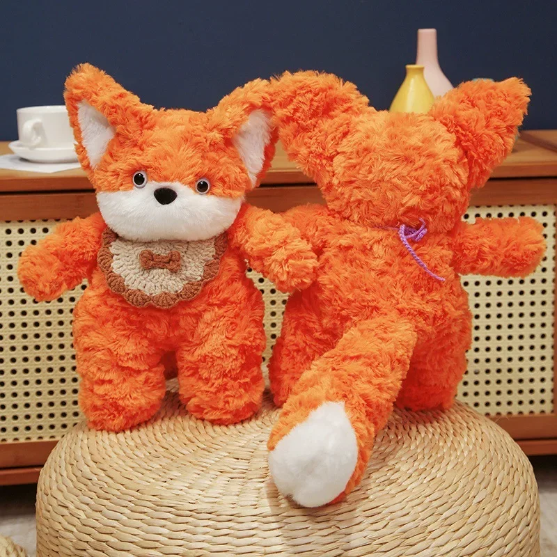 Animales de peluche Kawaii Fox Doll, almohada para dormir, juguete de peluche Paddle Little Fox Doll, exquisito regalo de cumpleaños para amigos