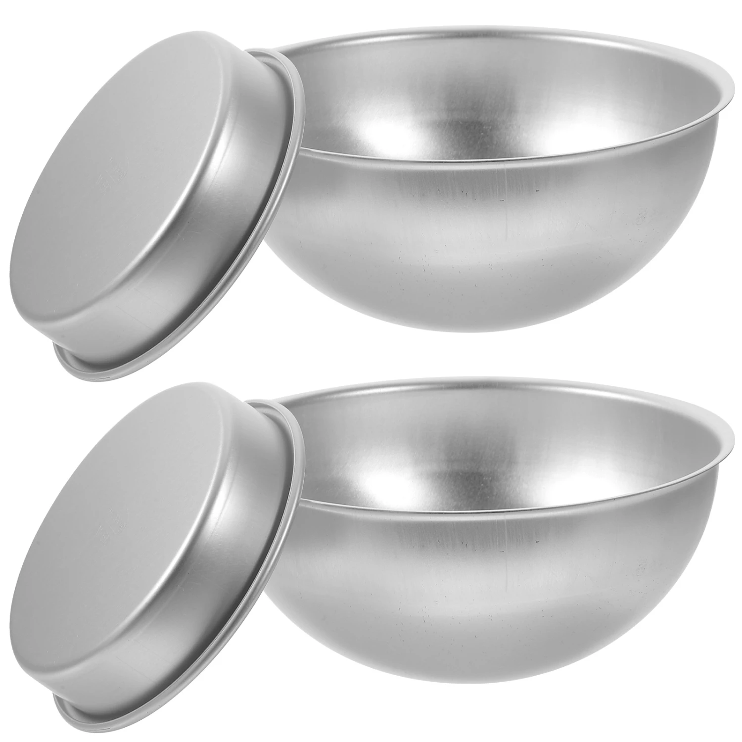 Premium High-Quality Set of 2 Durable Aluminum Hemisphere Cake Molds for Delicious Spherical Cheesecakes and Football-Shaped Tre