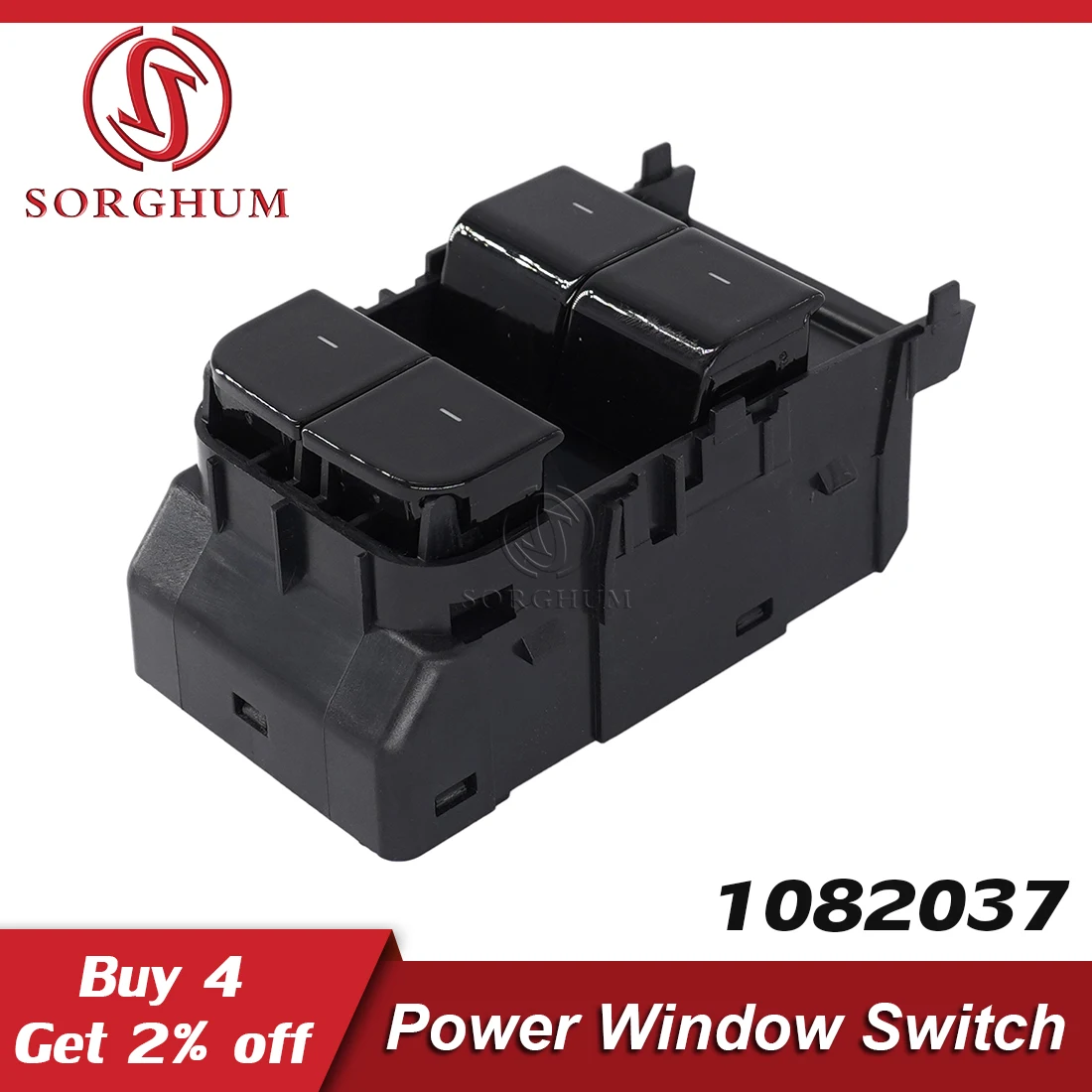 

Sorghum 1082037 1081037-01-F Electric Power Main Window Switch Control Button For Tesla Model 3 2017-2022 Model Y 2020-2022