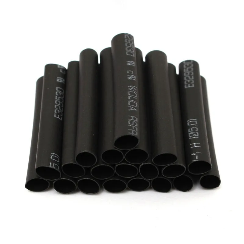 2025 Hot 127pcs/pack 2-13mm Black 2:1 Assortment Heat Shrink Tubing Tube Car Cable Sleeving Wrap Wire Kit Useful Electric Tubing