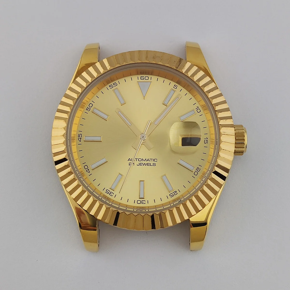 40.5mm Case Miyota8215 Case Custom Logo Dial Watchial Stainless Steel Watch Accessories Parts Suitable For Miyota 8215 Movement