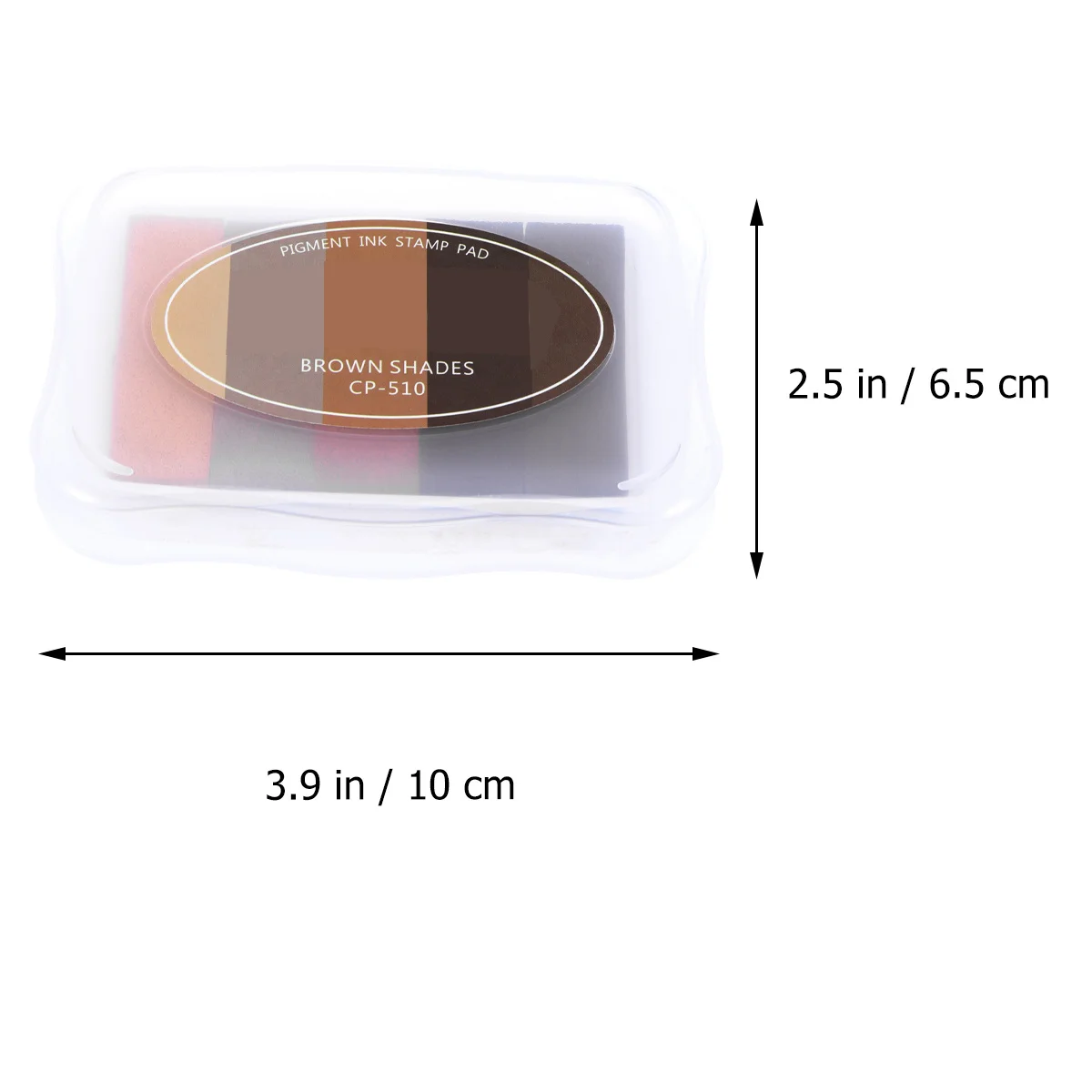 Gradient Ink Pad 5 Colors Water-Based Fast Drying Craft Stamp For Kids Scrapbooking Diy Art Projects Brown