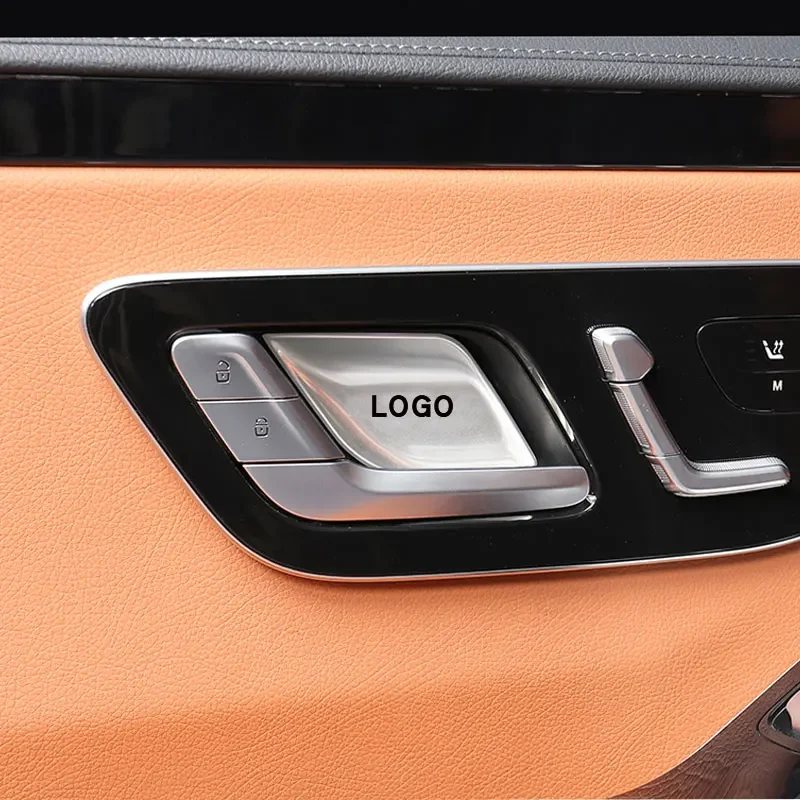 4 مقبض الباب الداخلي من الفولاذ المقاوم للصدأ وعاء الترتر الزخرفية لمرسيدس بنز W206 C W214 E W223 S X254 GLC #2