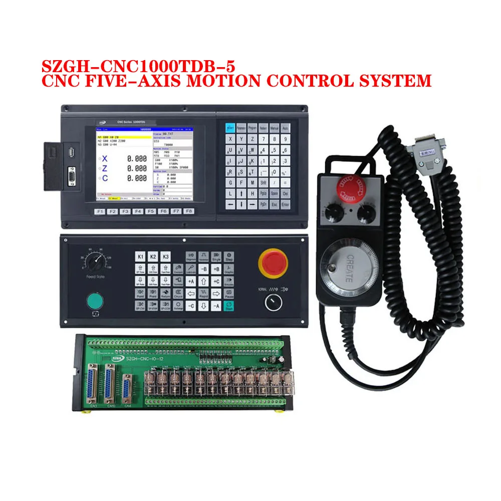 

SZGH-CNC1000TDb-5 Offline CNC five-axis motion control system lathe controller G code servo stepper with handwheel MPG