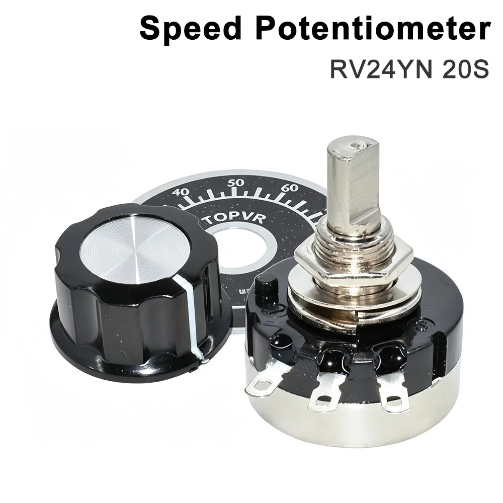 Inverter Single-turn Speed Potentiometer RV24YN 20S 2W 5K Ohm For CO2 Laser Engraving Cutting Machine Power Supply