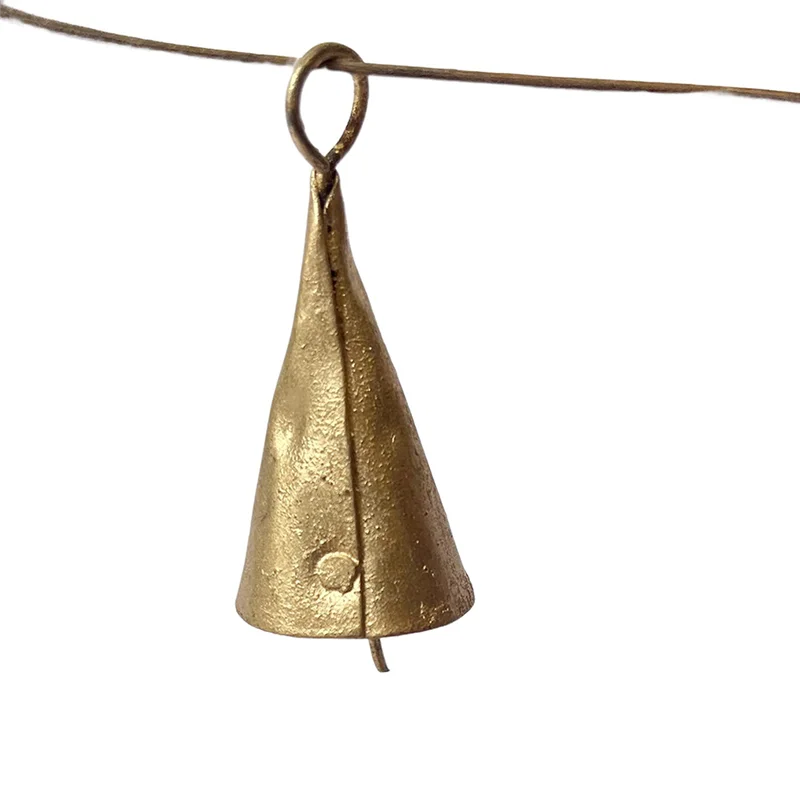 

AA67-10 Pcs Vintage Hanging Bells Christmas Decorations Bells For Home Decor, Cow Bells Decoration With Rope Style C Easy To Use