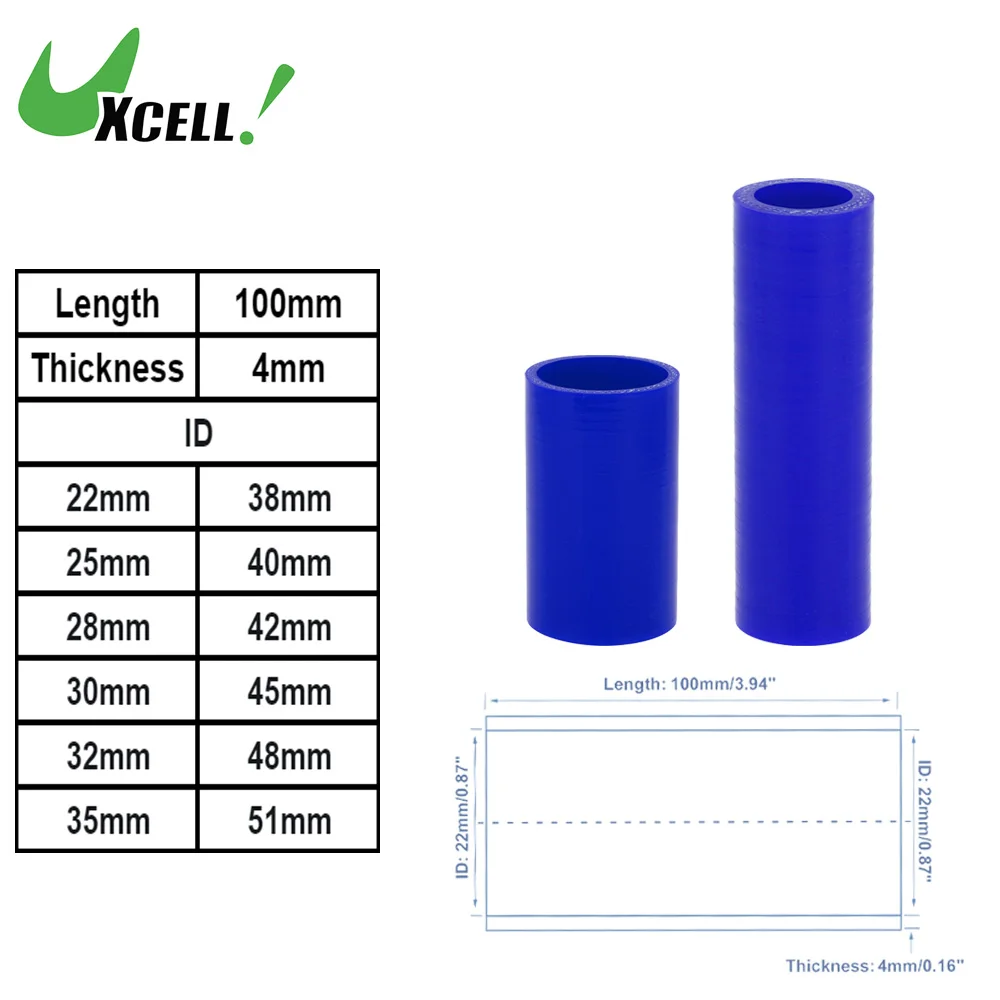 

UXCELL автомобильный силиконовый шланг синий шланг охлаждающей жидкости универсальный 22 мм-51 мм внутренний диаметр 100 мм длина 0 градусов высокотемпературный шланг