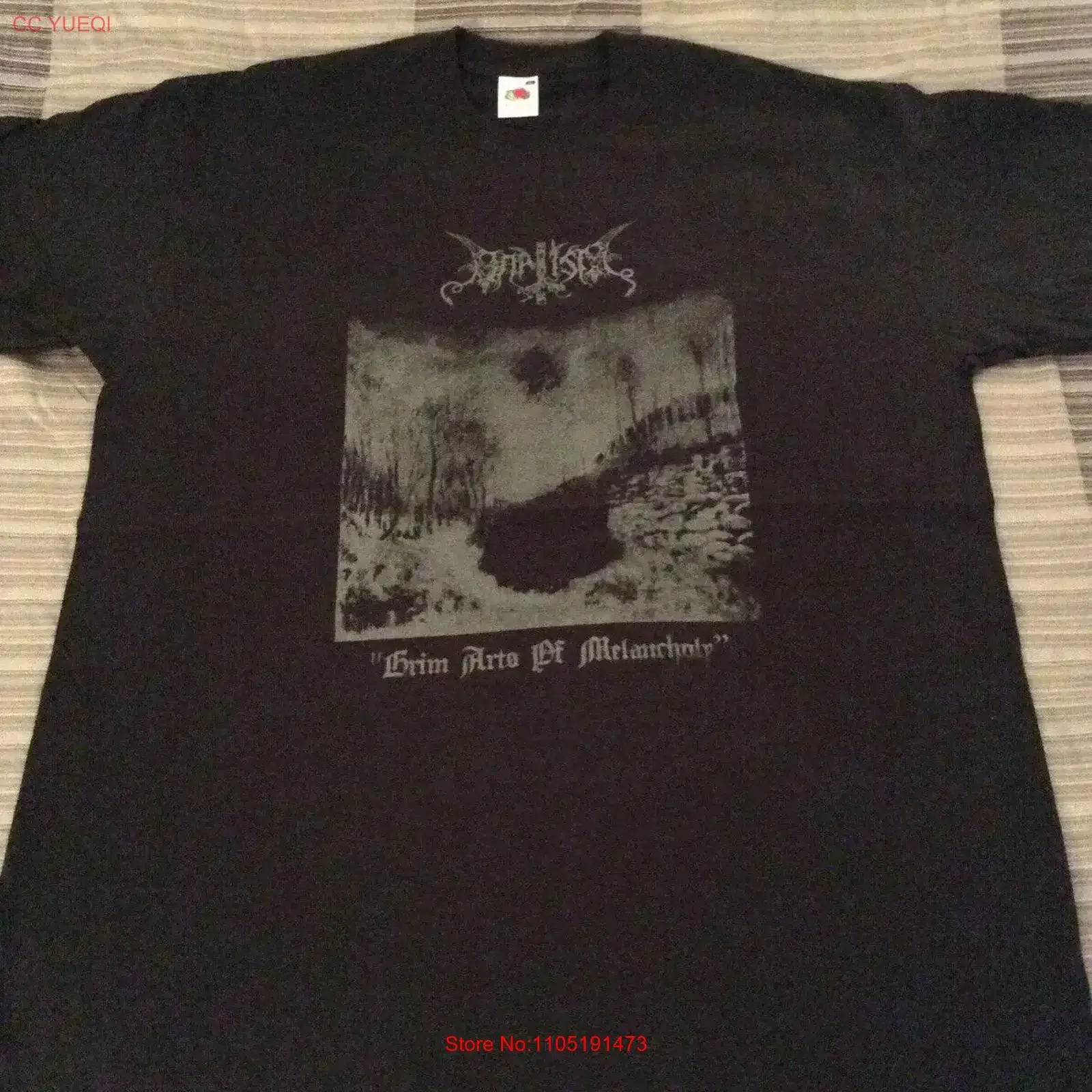 BAPTISM Grim Arts T Shirt XL The Chasm Inquisition Urgehal Urfaust Empyrium vintage lavé décontracté vêtements de créateur streetwear
