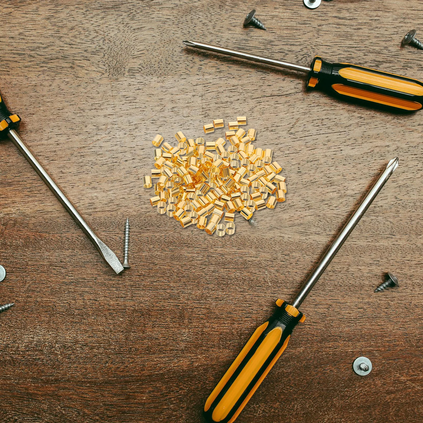 500 قطعة أنابيب تجعيد النحاس لصنع المجوهرات قبعات نهاية الحبل خزر عازل معدني المشبك نصائح Diy بها بنفسك لوازم الحرفية قلادة سوار