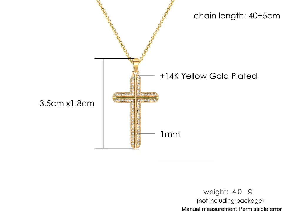 Hochwertige Goldfarbene Zirkon-Kreuz-Anhänger-Halskette, Goth-Choker für Frauen, Halloween-Geschenk, Großhandel Modeschmuck Geschenk – Detail 1