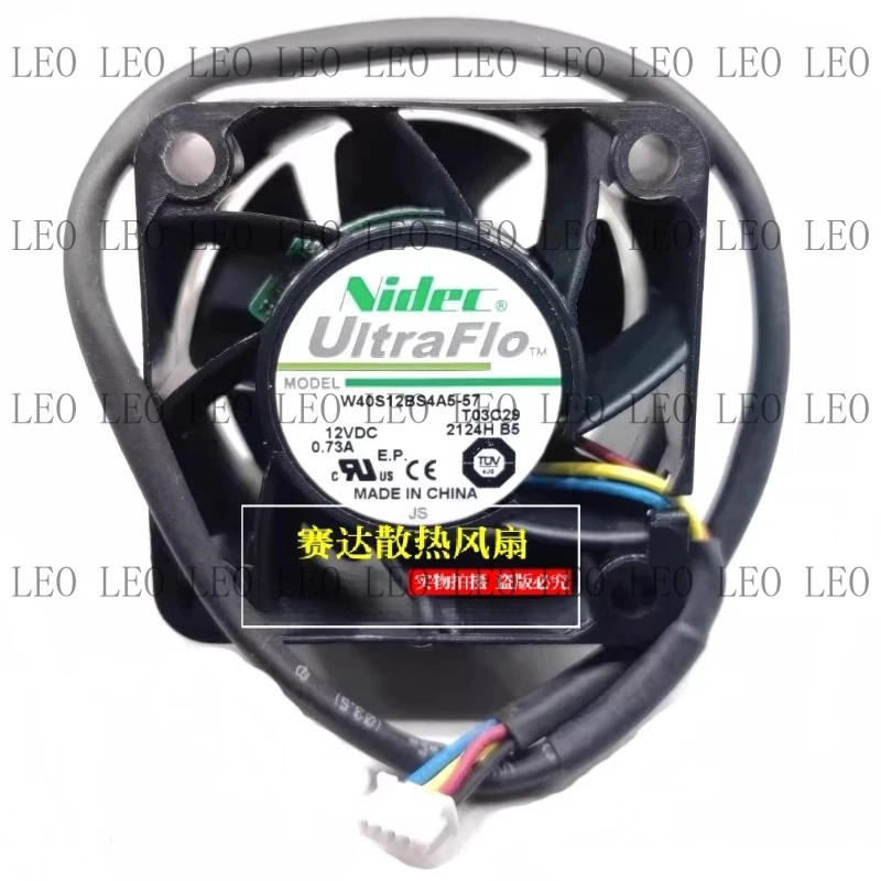 AA  New original W40S12BS4A5-57 4028 4cm 12V 0.73A 4-wire PWM high wind cooling fan