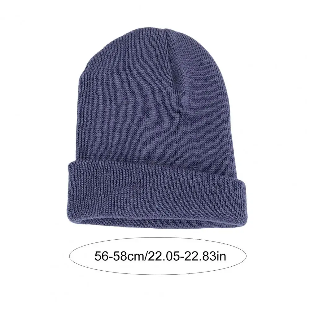 

Эластичная зимняя шапка Вязаная шапка для мужчин и женщин Зимняя вязаная шапка без полей для мужчин и женщин Мягкая эластичная уличная одежда для тепла