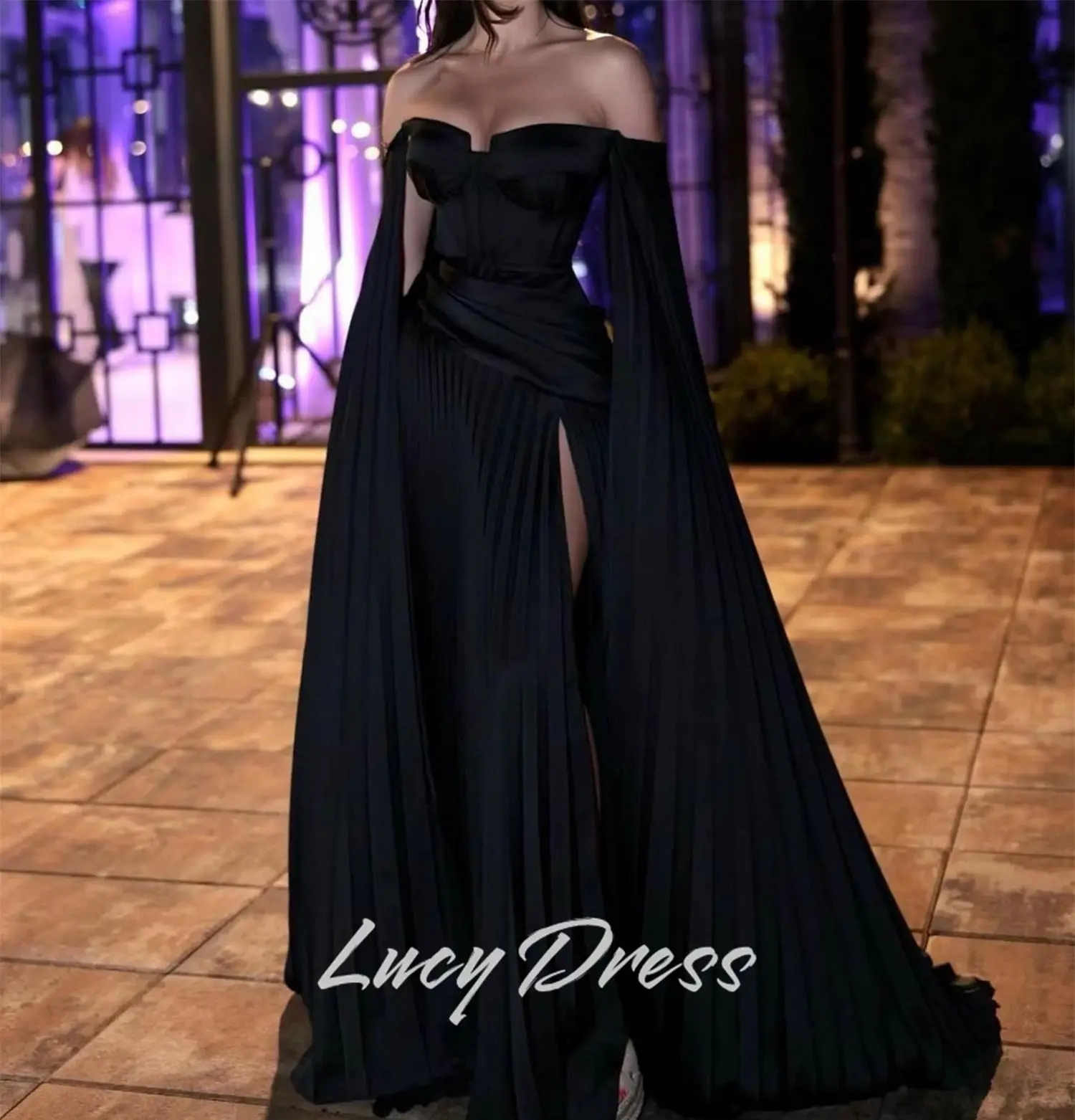 فساتين لوسي المخصصة لحفلات الزفاف والمناسبات الخاصة، فساتين شارون السعيدة، فستان سهرة نسائي، فساتين حفلة موسيقية سوداء