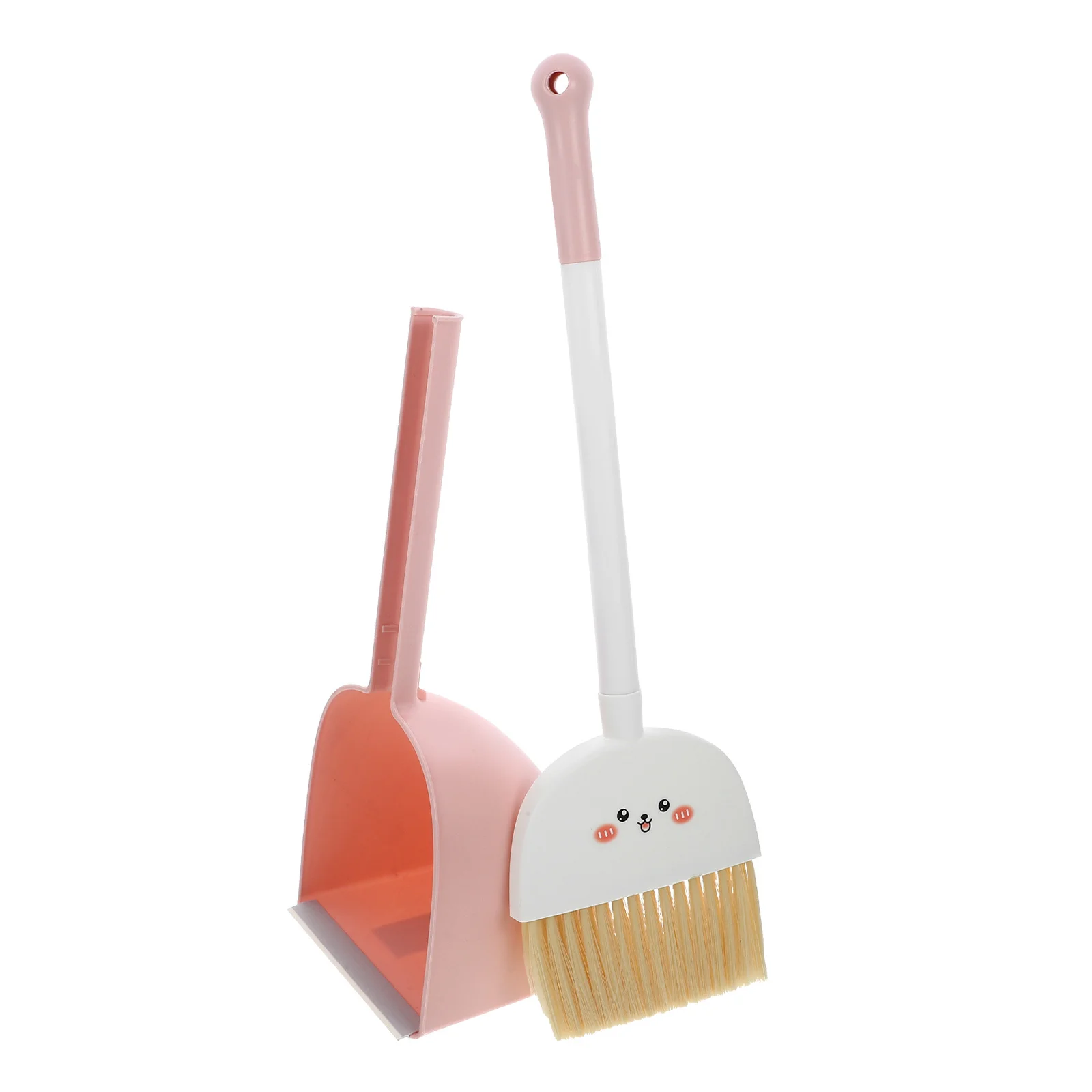 1Set Childrens Broom and Dustpan Set Fine Workmanship Sturdy for Long Lasting Use Kids Broom and Dustpan Cleaning Set