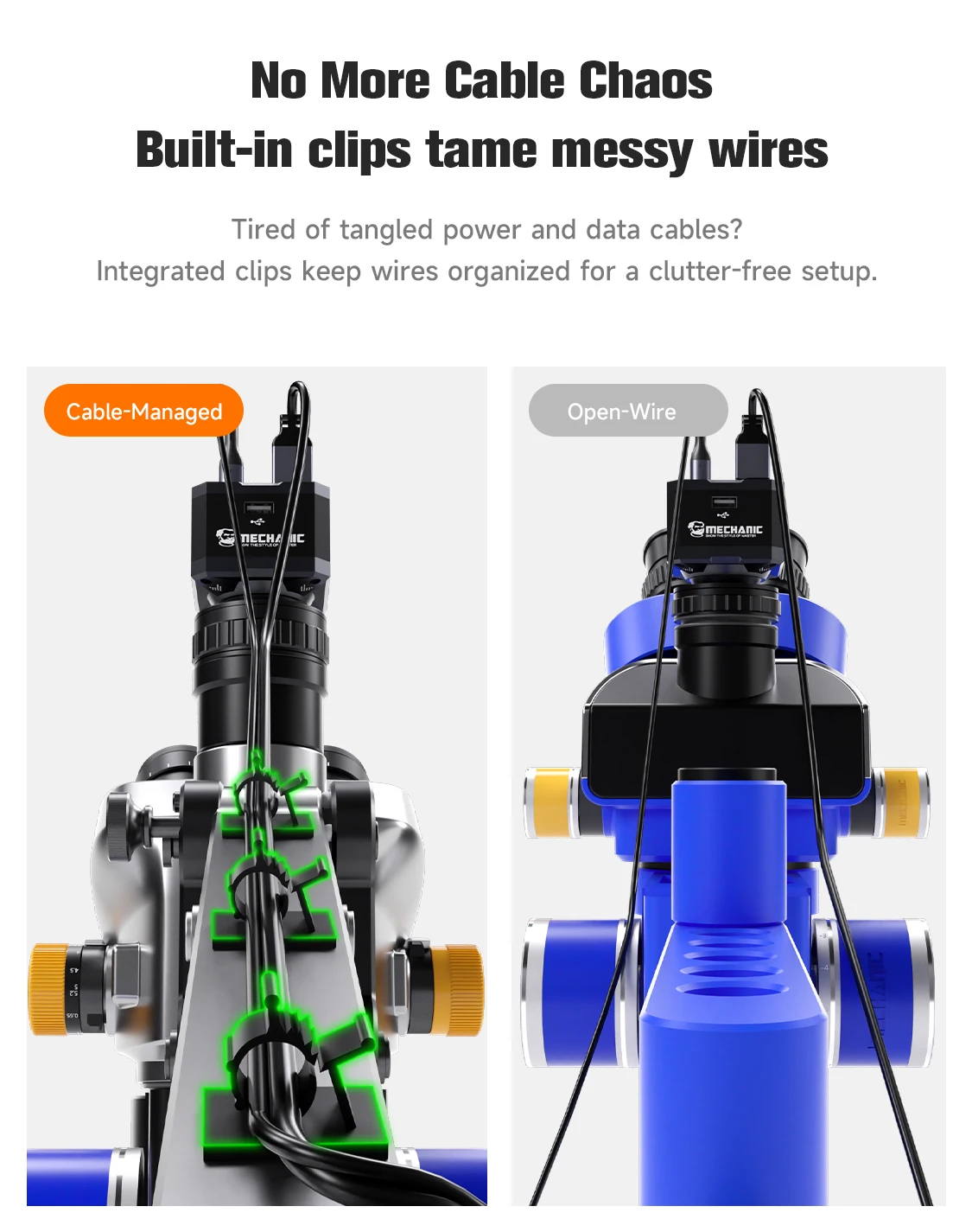 MECHANIC Microscope Rotating Stand, Dual-Arm Support, 360° Rotation and Fixed Support. Super Strong Load-Bearing Capacity. image 5
