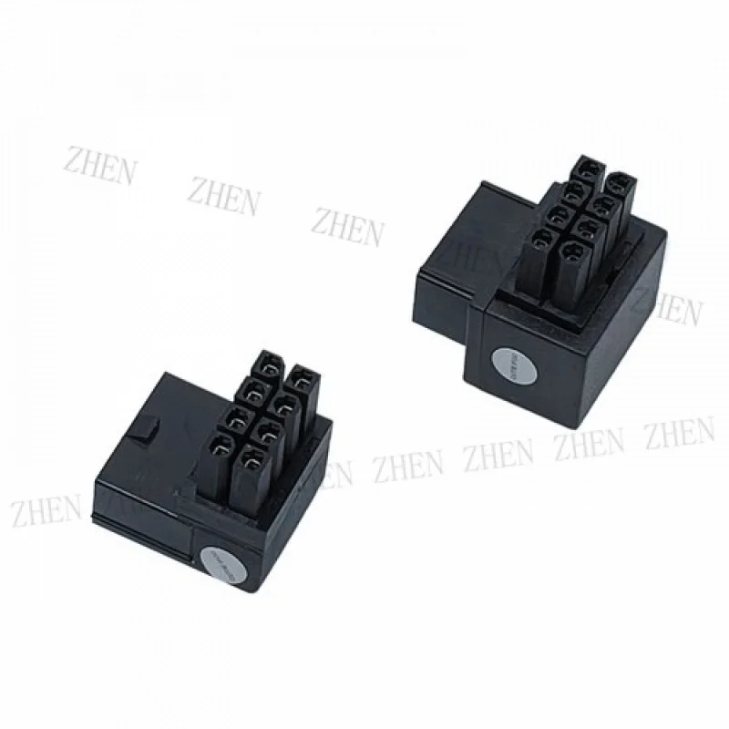 Y Y ATX Motherboard CPU 8Pin Male To 8Pin Female 90 Degree Power Adapter Connector
