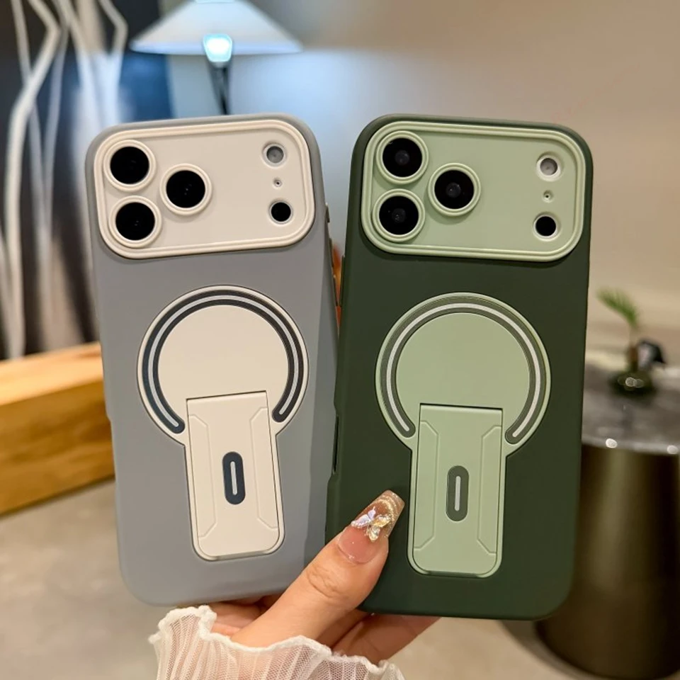Nova Capa Magnética para iPhone 17 Air 13 11 12 14 15 16 Pro Max Plus, Capa Protetora com Carregamento Sem Fio Magsafe Oficial
