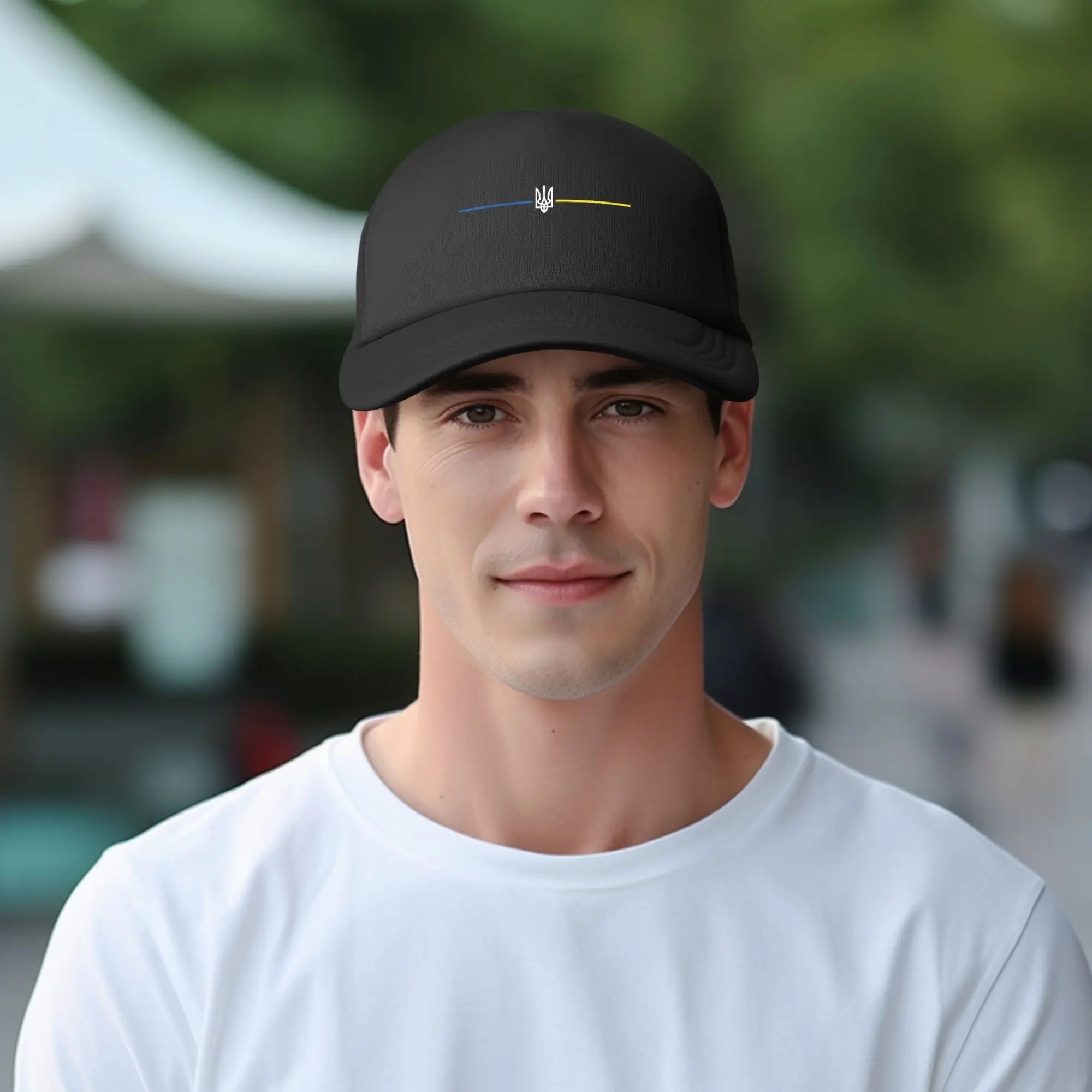 Ukraine Ukrainian Flag Mesh Baseball Cap Unisex Casual Sun Hat Adjustable Summer Trucker Hats