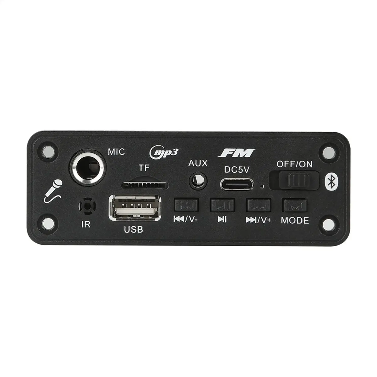 Friendly!6W Bluetooth Amplifier MP3 Decoder Board Microphone Car Mp3 Player USB Record FM Radio AUX for Speaker Handsfree Audio