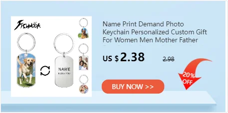 Print Photo Necklace Personalized Custom Gift For Men Woman Couple Family Father Chain Stainless Steel Memorial Souvenir Jewelry